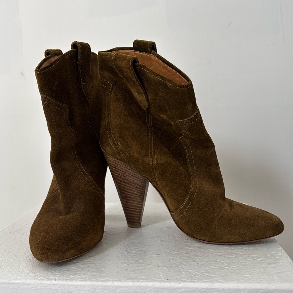 Isabel Marant Suede Brown Booties 36
